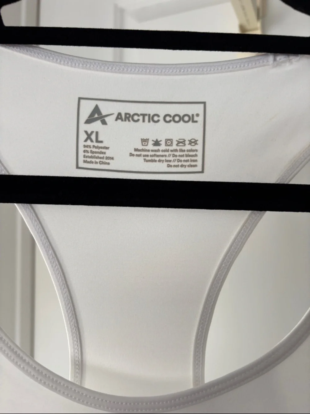 Arctic Cool Women's White Performance Tank Top - Racerback - Picture 2 of 4